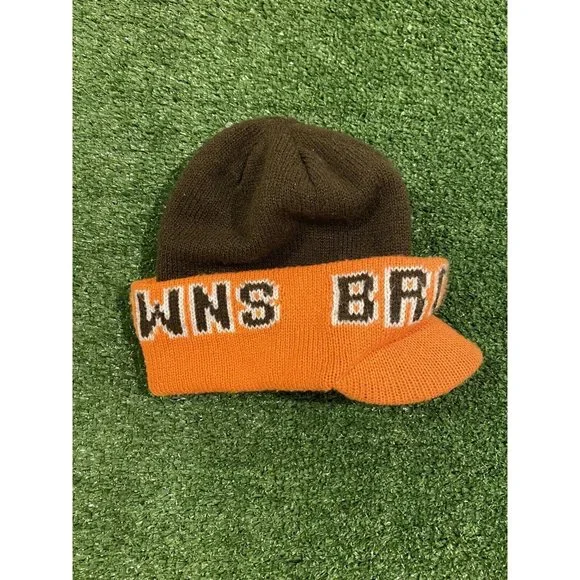 vintage logo cleveland browns winter stocking hat - Main Image